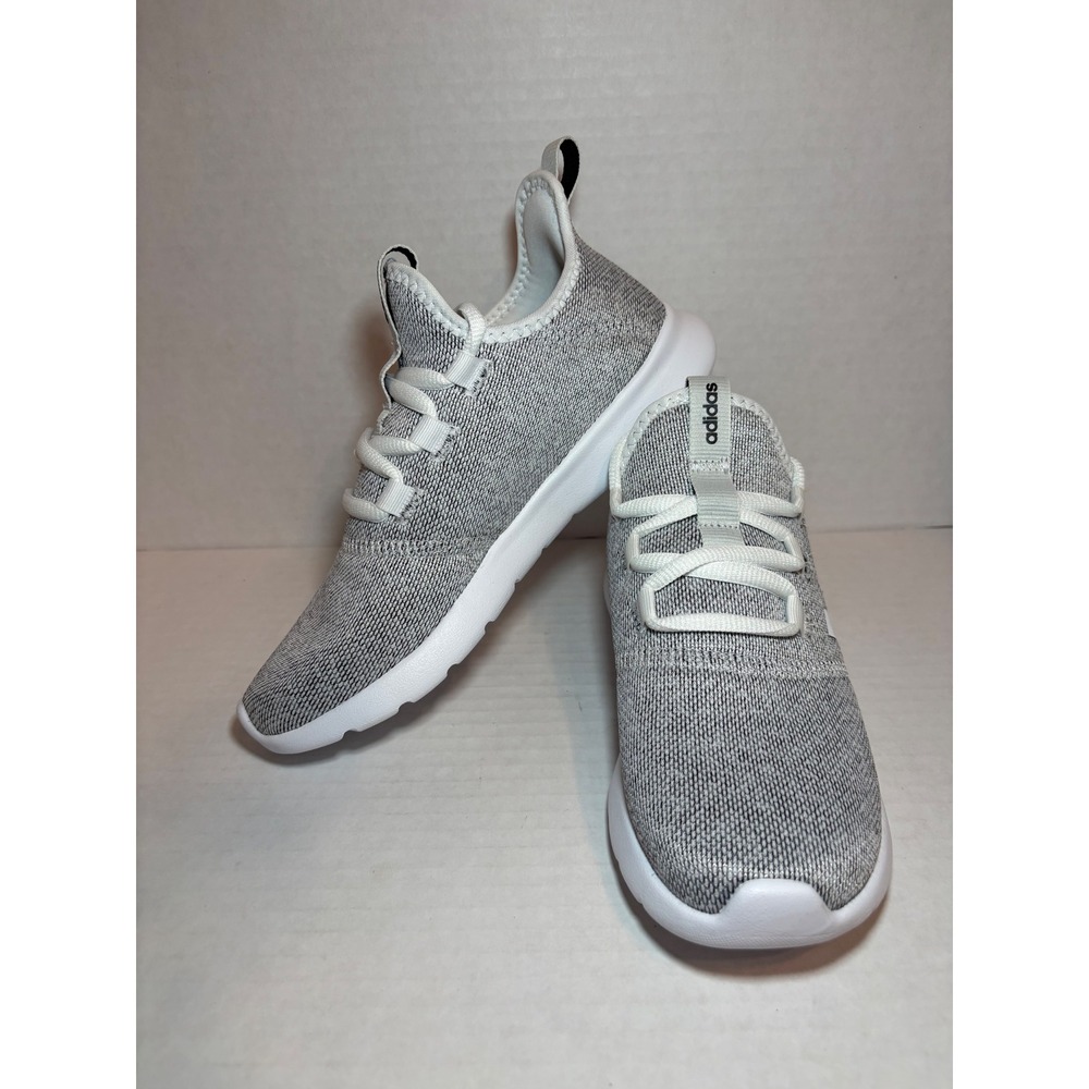 Adidas Cloudfoam Pure Womens Running Shoes Grey White Sneakers DB0695